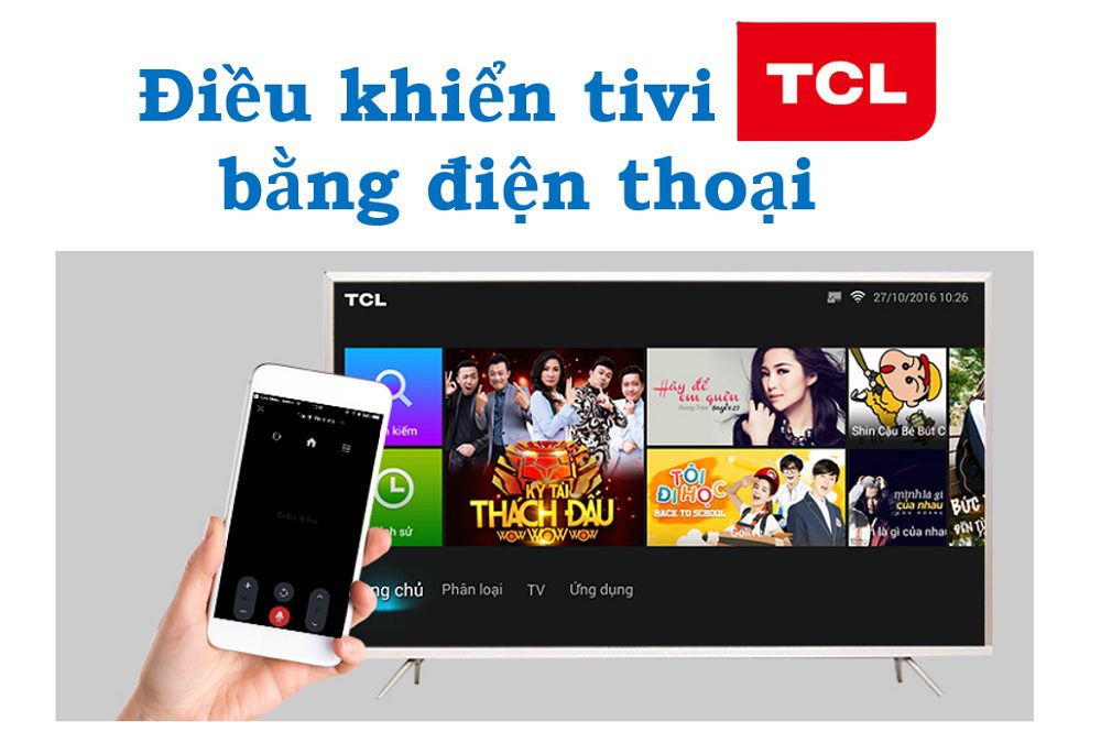 Dùng app điều khiển tivi TCL bằng điện thoại iPhone, Android