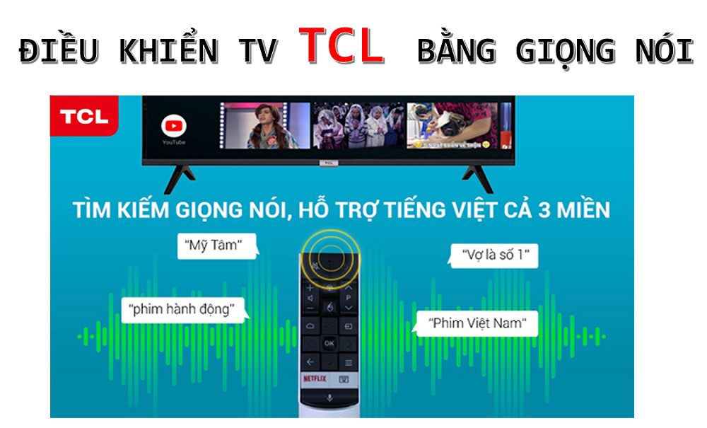 Cách kết nối remote để điều khiển tivi TCL bằng giọng nói