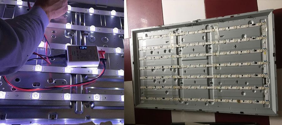 Bóng đèn LED tivi LG bị cháy