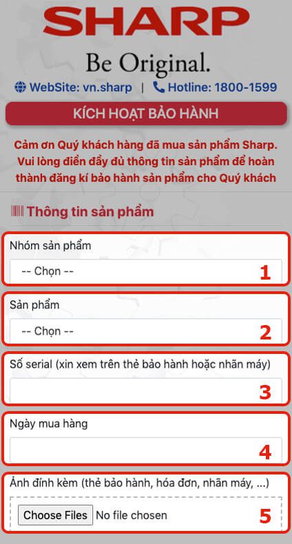 Bước 2: Nhập thông tin sản phẩm