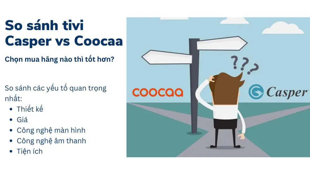 so sánh tivi Casper và Coocaa