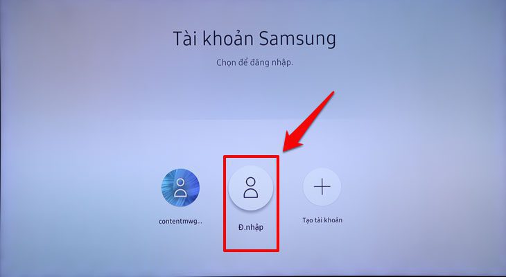 Mục Đ.nhập trên Smart tivi Samsung