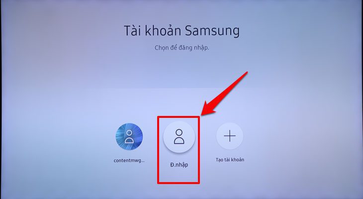 Mục Đ.nhập trên Smart tivi Samsung
