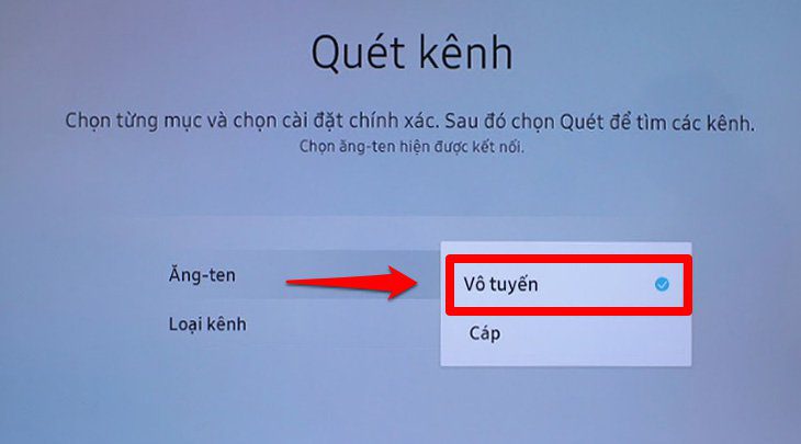 Chọn Hướng dẫn cách dò kênh DVB-T2 trên Smart tivi Samsung - bước 7