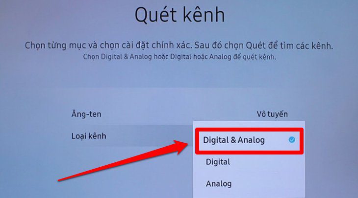Chọn Hướng dẫn cách dò kênh DVB-T2 trên Smart tivi Samsung - bước 9