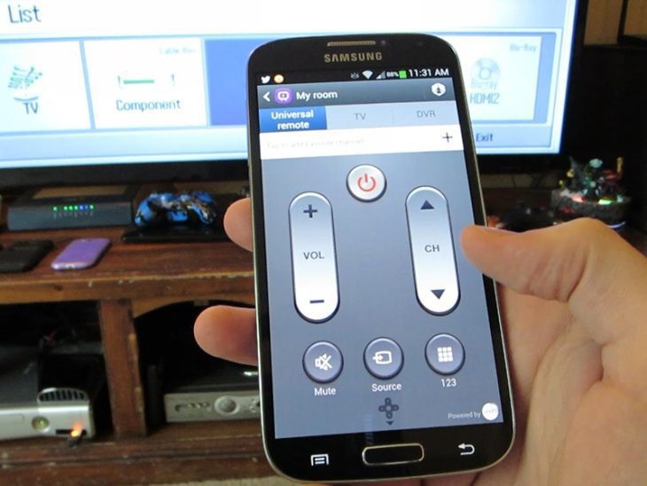 khởi động ứng dụng Quick Remote để kết nối điện thoại với tivi qua cổng hồng ngoại