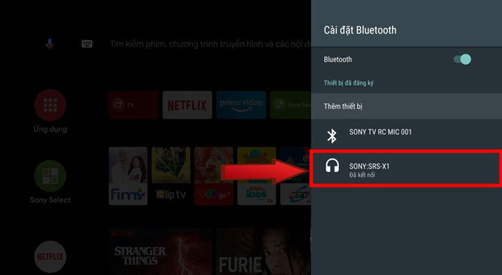 Ghép nối thành công Cách kết nối tivi Sony với loa Bluetooth không dây