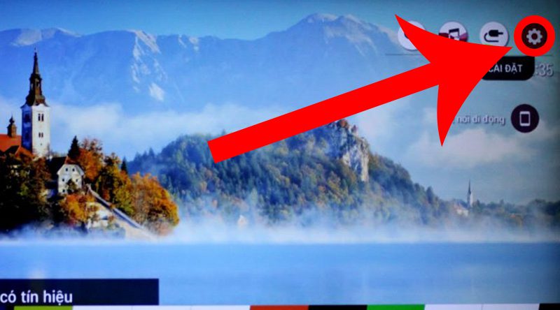 Chọn mục Cài đặt Chọn mục Cài đặt