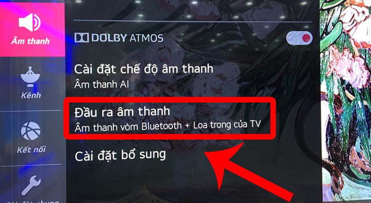 Thiết lập trong Đầu ra âm thanh Thiết lập trong Đầu ra âm thanh