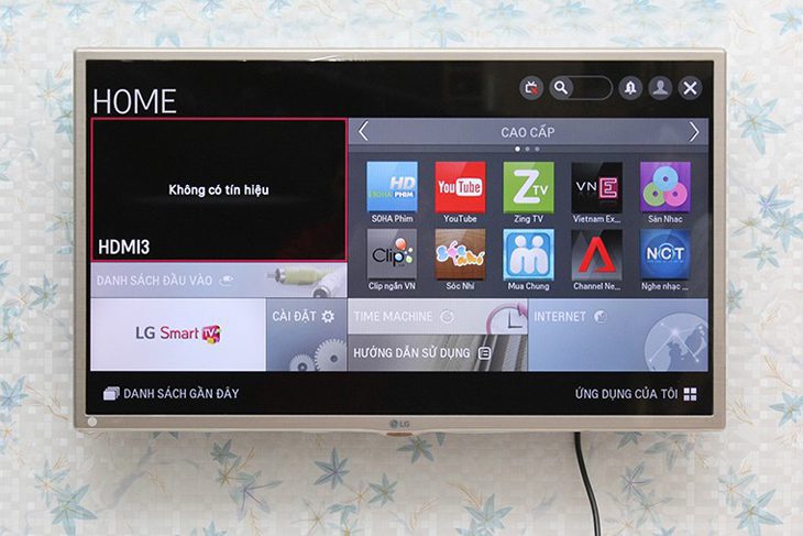 Hoàn thành việc treo tivi Hoàn thành việc treo tivi