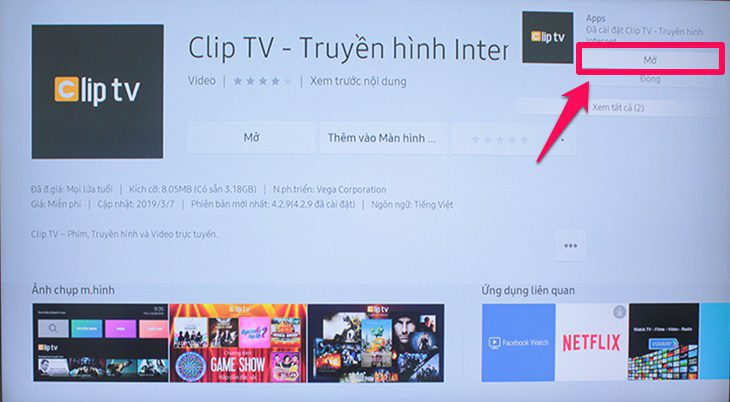 Cách tải ứng dụng ClipTV Cách tải ứng dụng ClipTV
