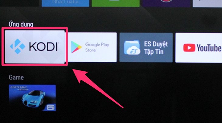 Ứng dụng cần xoá trên tivi chọn Ứng dụng cần xoá trên tivi sony