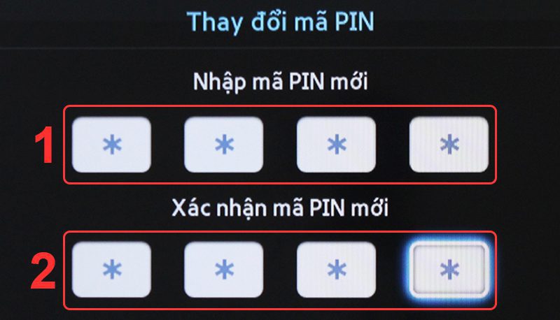 Cách đổi mã PIN trên tivi Samsung thường