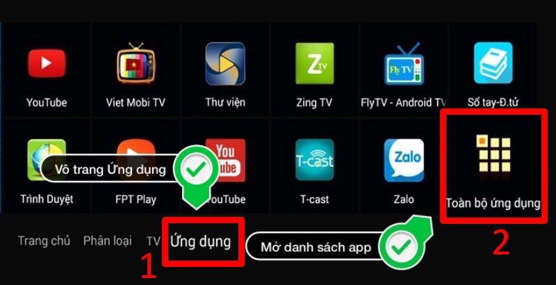 Hướng dẫn cách xóa ứng dụng trên tivi TCL