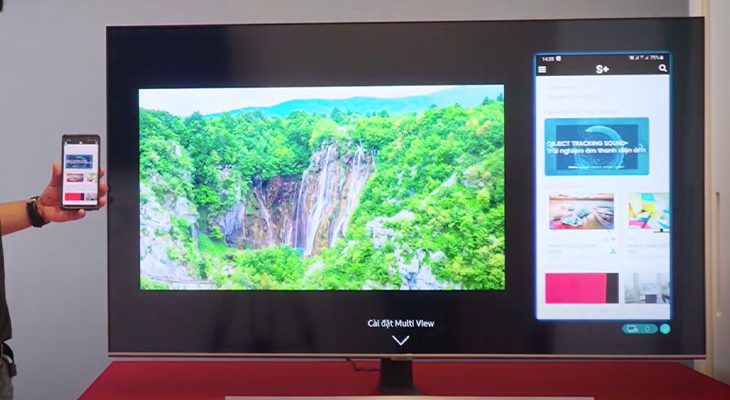 Kết nối thành công điện thoại và tivi Samsung Kết nối điện thoại với tivi Samsung không dây