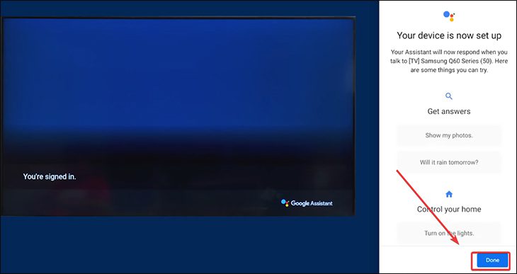 Bạn hãy chọn Done để kết thúc.