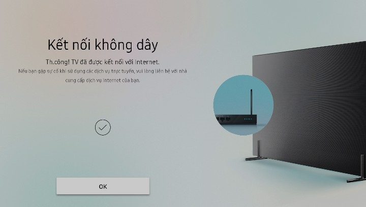 Cách kết nối Wifi cho tivi Samsung