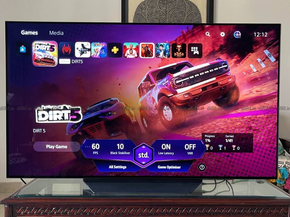 Thanh trò chơi LG trên C1 cung cấp rất nhiều thông tin. LG C1 trải nghiệm chơi game đỉnh cao