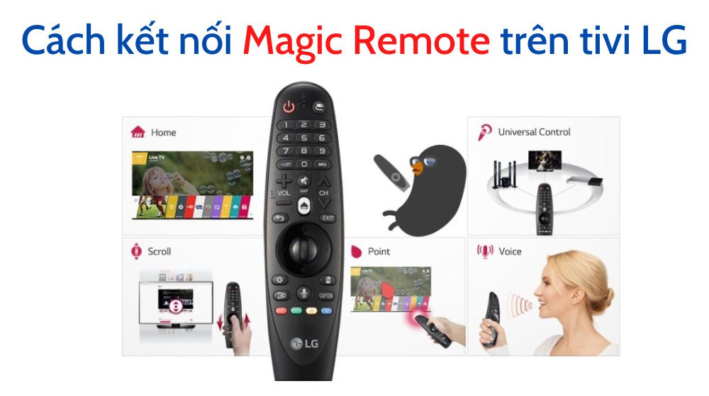 Magic Remote trên tivi LG: Cách kết nối, đăng kí/huỷ