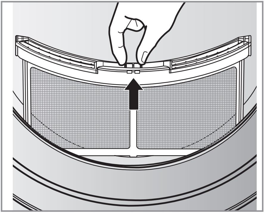 Kiểm tra lưới lọc xơ vải - cách dùng máy sấy ngưng tụ LG DR-80BW