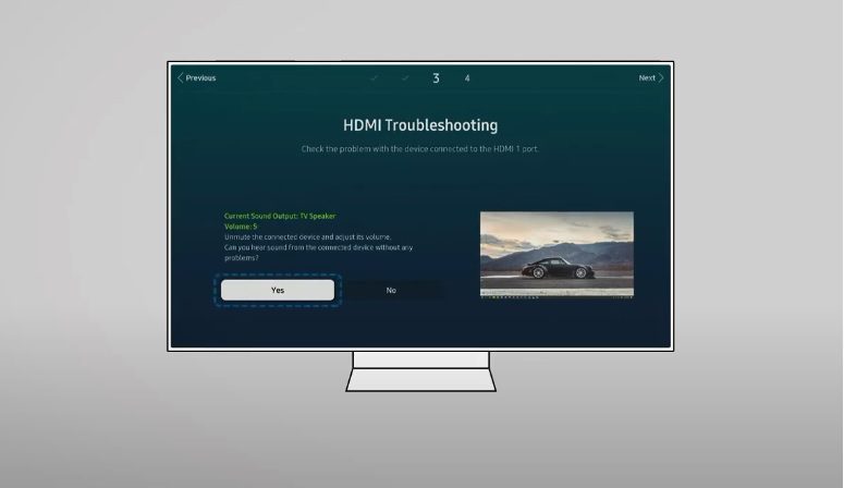 tự chẩn đoán lỗi HDMI âm thanh