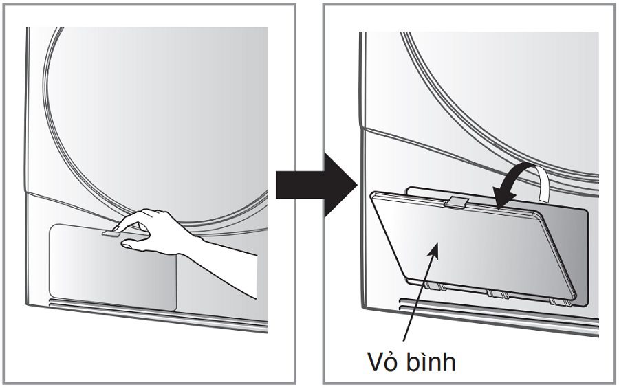 Hướng dẫn cách vệ sinh bình ngưng máy sấy ngưng tụ LG