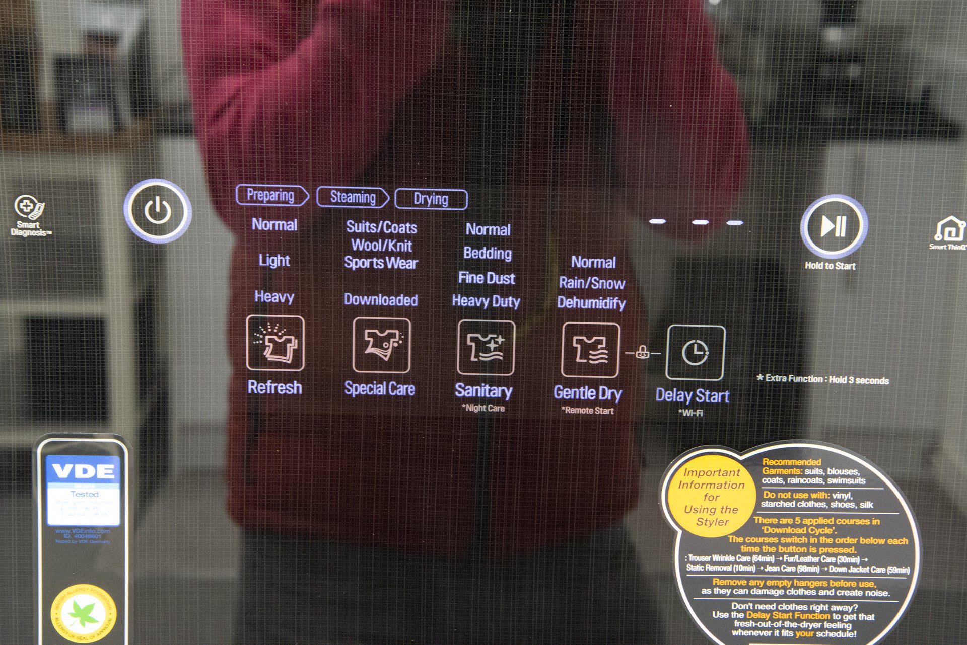 Đa dạng các tính năng - Đánh giá LG Styler về tính năng