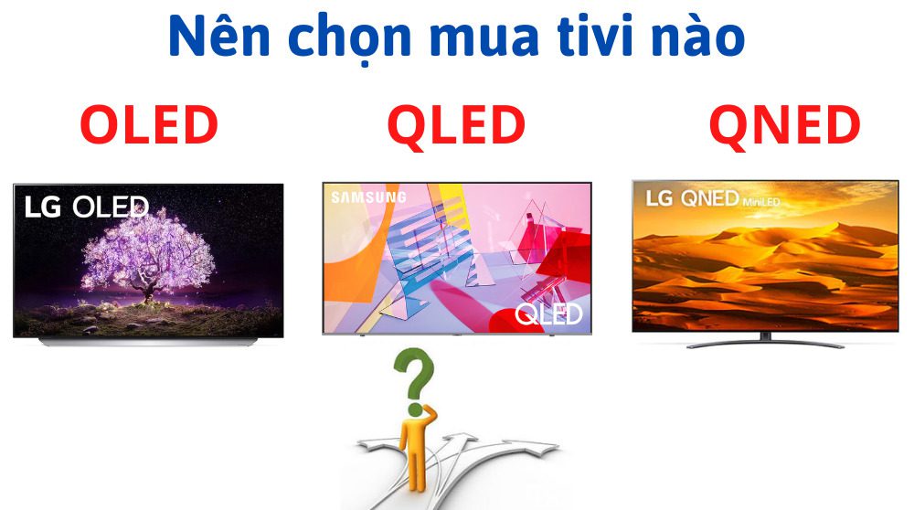 So sánh công nghệ màn hình tivi OLED, QLED và QNED