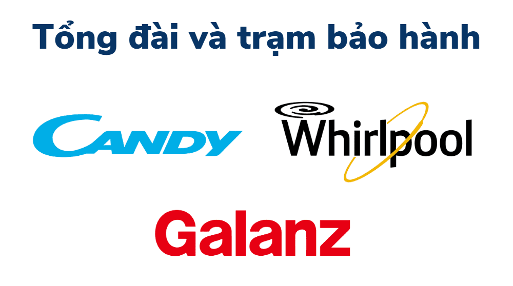 Tổng đài và trạm bảo hành Candy - Whirpool - Galanz