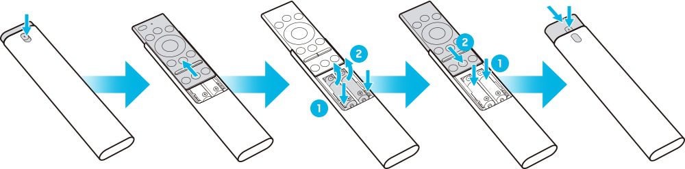 Cách thay pin cho điều khiển từ xa thông minh của tivi Samsung
