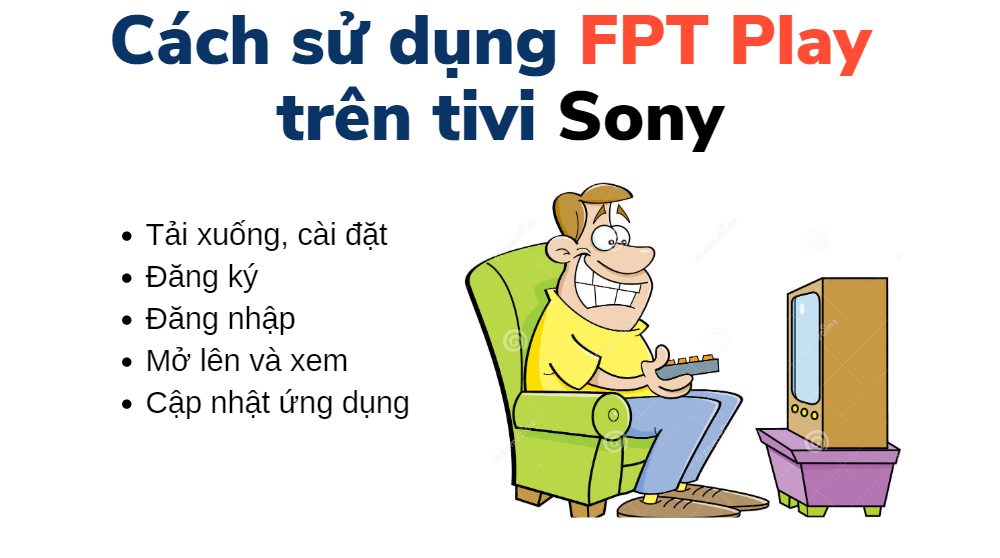 cách cập nhật FPT Play trên tivi Sony