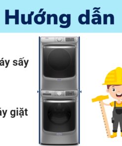 cách để máy giặt và máy sấy chồng lên nhau