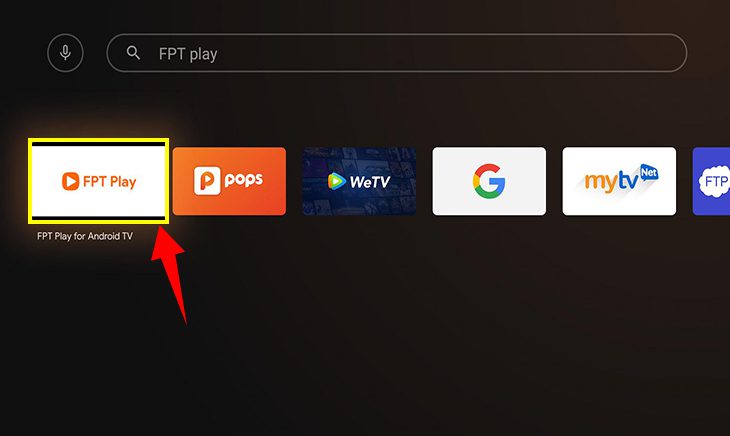 Ứng dụng được tìm sẽ hiện ra (nếu có) Ứng dụng được tìm sẽ hiện ra (nếu có)