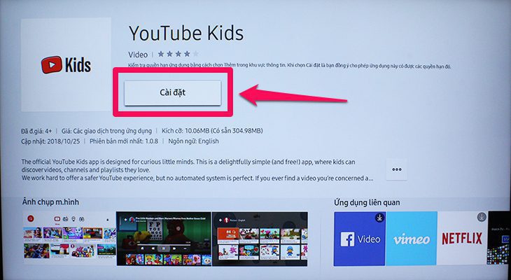 Cách sử dụng ứng dụng Youtube Kids trên tivi LG