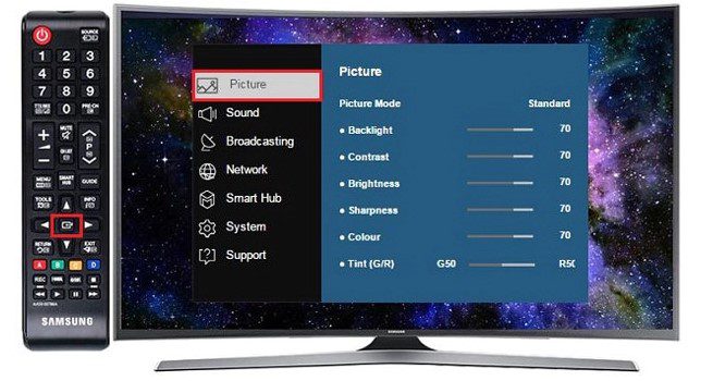 Cách nghe nhạc tắt màn hình trên tivi Samsung Cách nghe nhạc tắt màn hình trên tivi Samsung