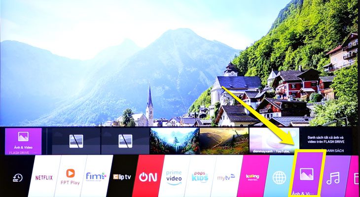 cách xem phim bằng USB trên tivi LG