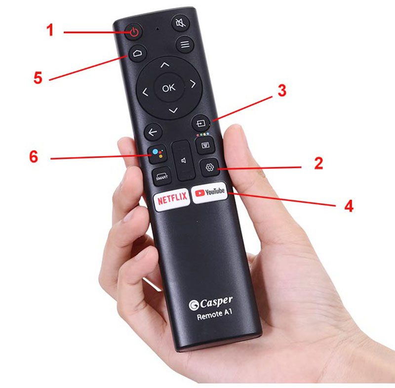 Điều khiển Tivi Casper thông minh