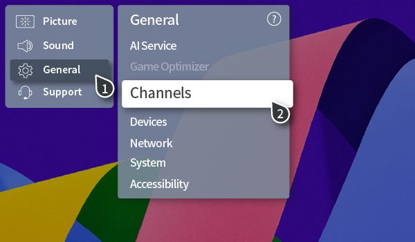 Chọn Cài đặt chung 