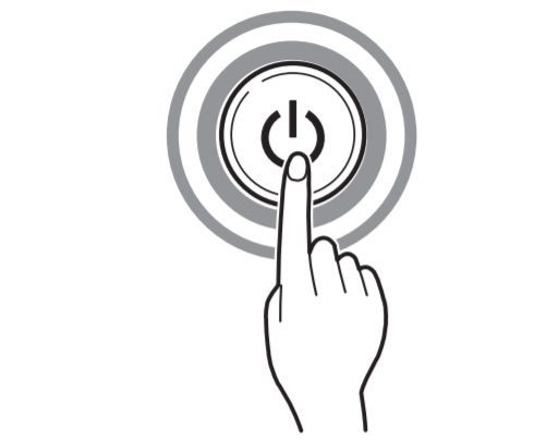 Nhấn nút nguồn Nhấn nút nguồn