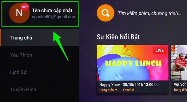 Hình 6 Hướng dẫn đăng nhập tài khoản FPT Play trên Smart TV