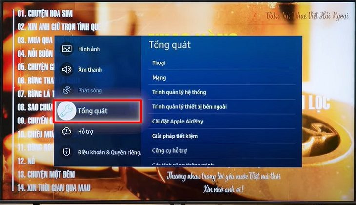 Sau đó, bạn hãy chọn Tổng quát. Sau đó, bạn hãy chọn Tổng quát.