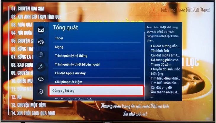 Tiếp đó, bạn chọn Công cụ hỗ trợ. Tiếp đó, bạn chọn Công cụ hỗ trợ.