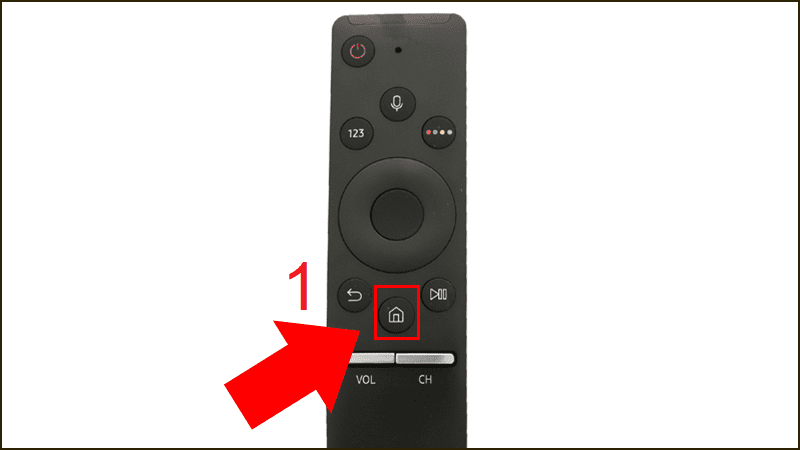 Nhấn nút Home trên remote.