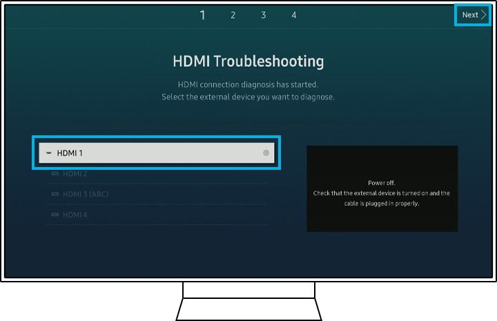 Sử dụng tính năng Chăm sóc thiết bị tự chẩn đoán lỗi khắc phục sự cố HDMI