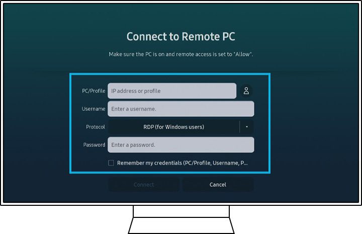 Cách kết nối với Remote PC