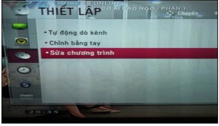 Cách sắp xếp kênh TV LG sản xuất năm 2014, 2015