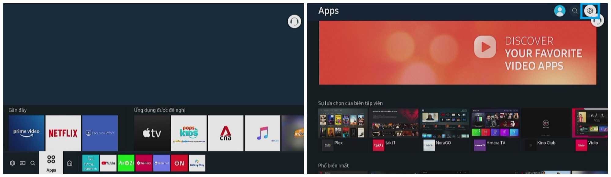 Cách thêm app/ứng dụng vào màn hình chính tivi Samsung