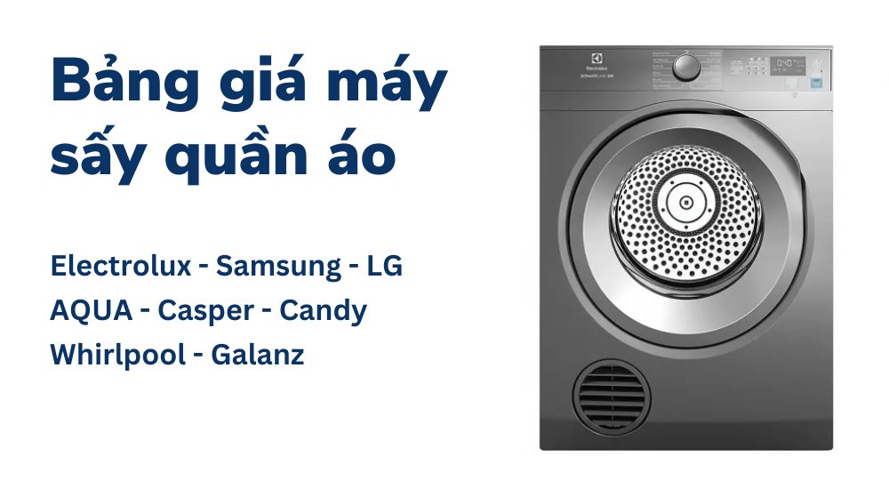 báo giá máy sấy quần áo