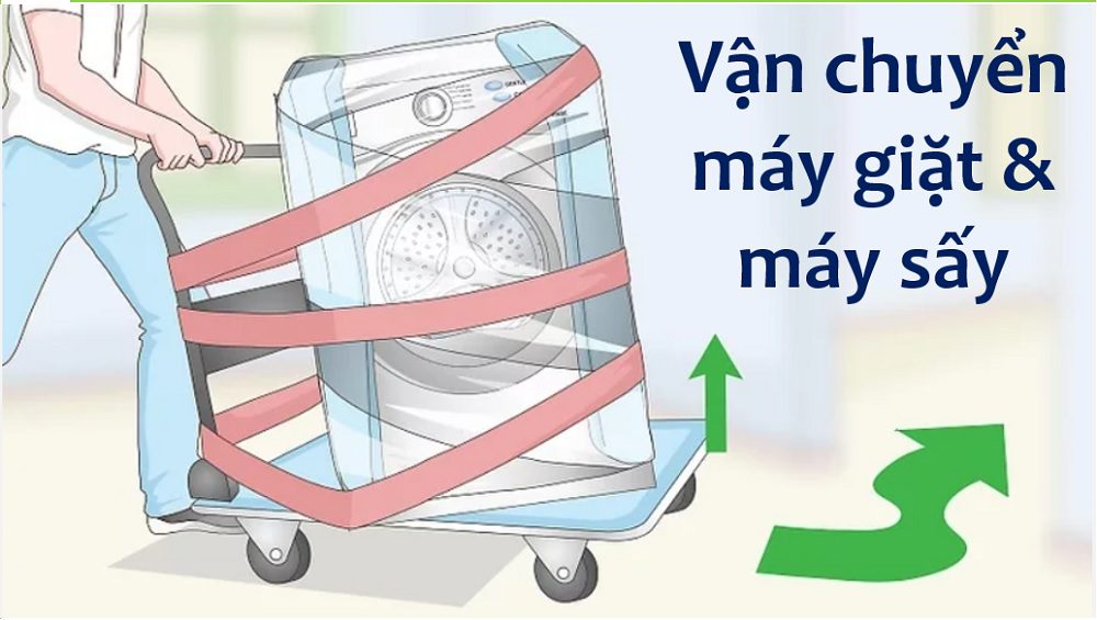 Cách di chuyển máy giặt và máy sấy