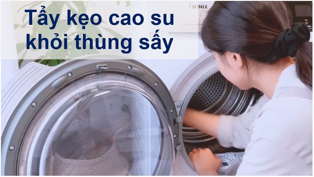 Cách loại bỏ kẹo cao su khỏi thùng máy sấy